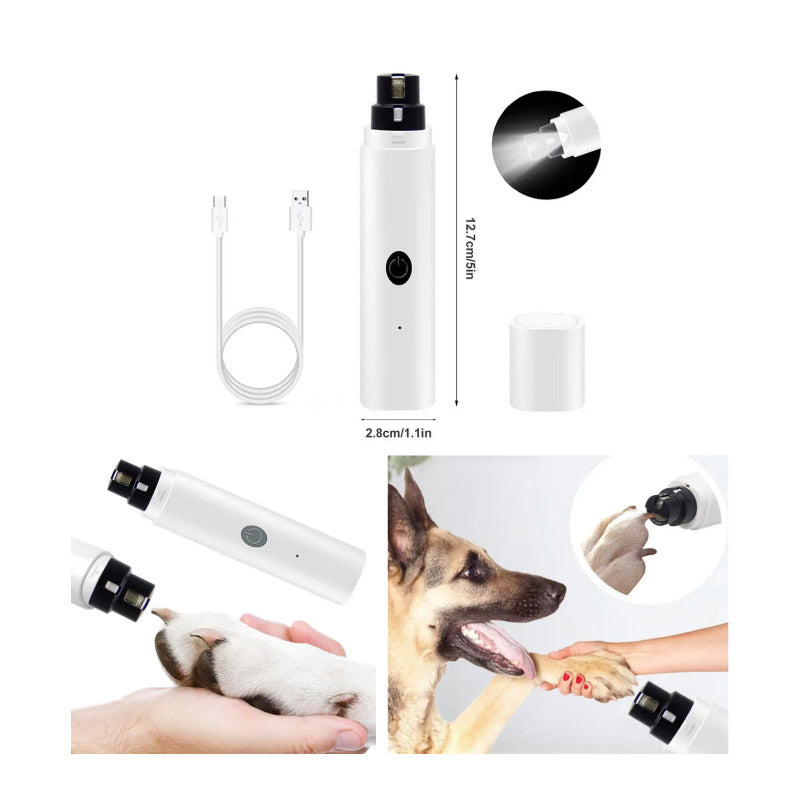 AMOLADORA ELECTRICA CON LUZ PARA MASCOTAS